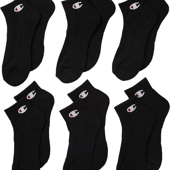 Champion Men's Double Dry Moisture Wicking Ankle Socks; 6. 6-12 Pack - Picture 5 of 7